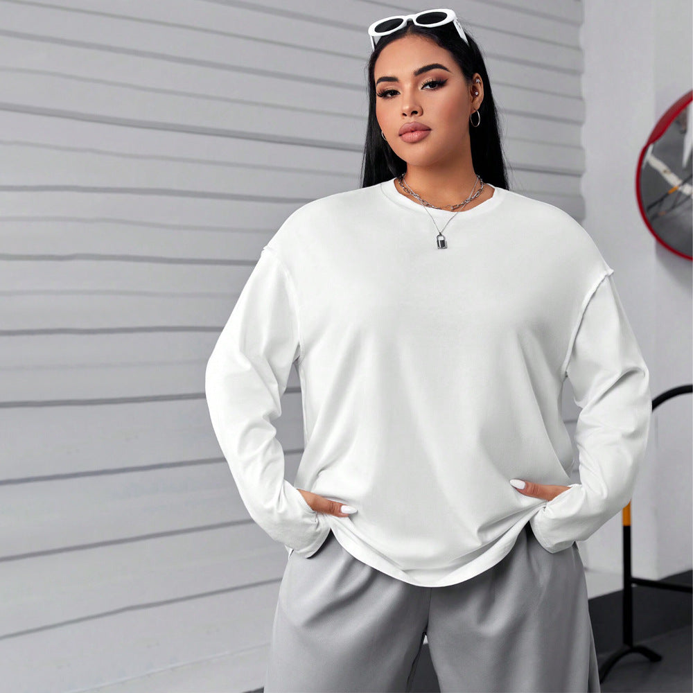 Curve Round Neck Loose Top