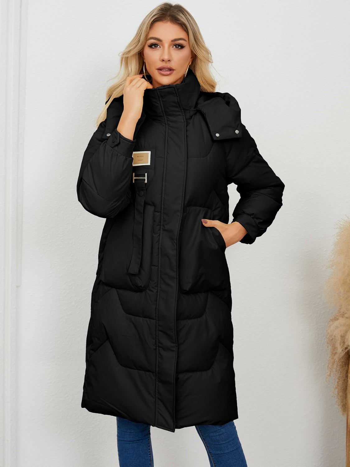 Long Sleeve Hooded Winter Coat