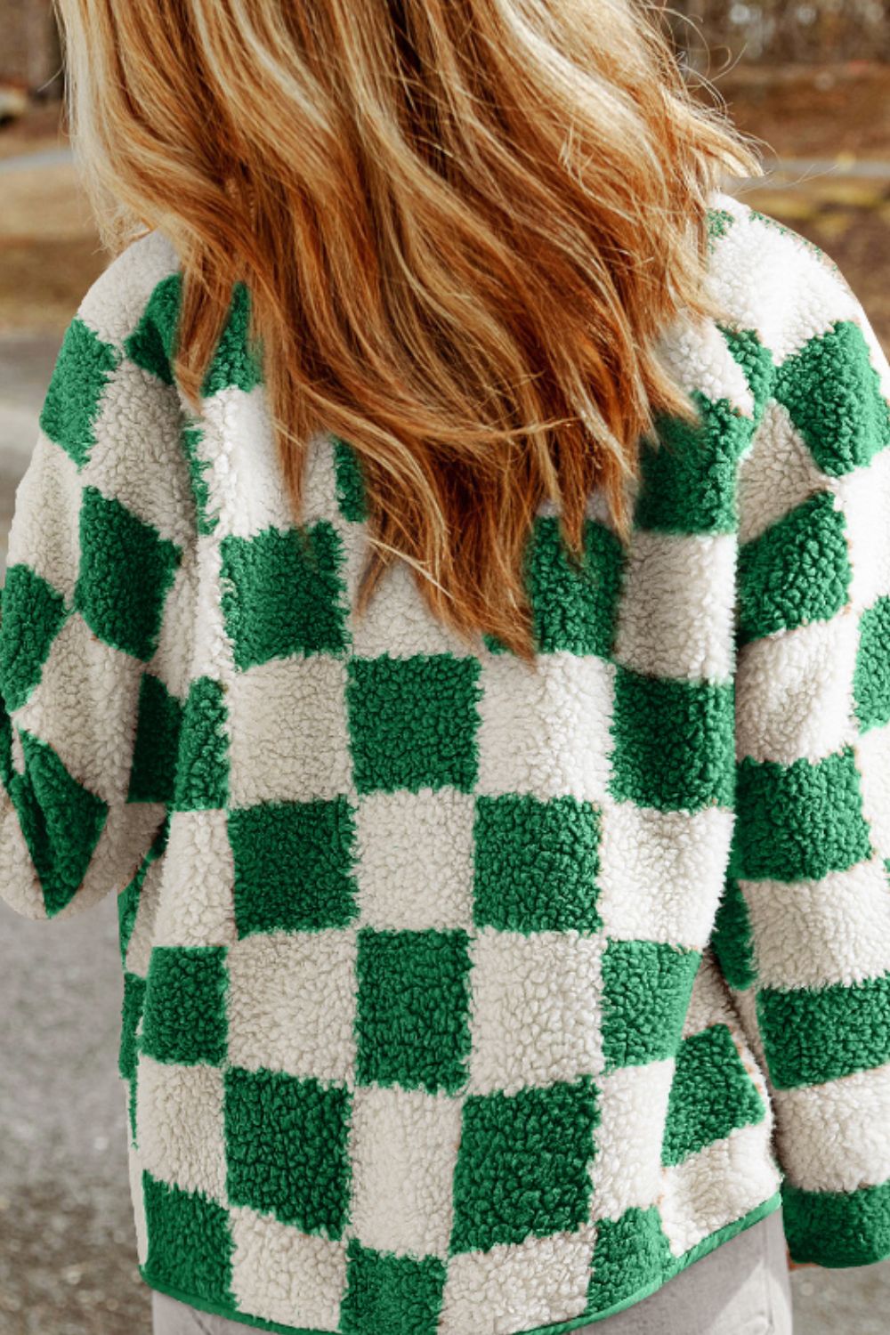 Checkered Snap Down Jacket
