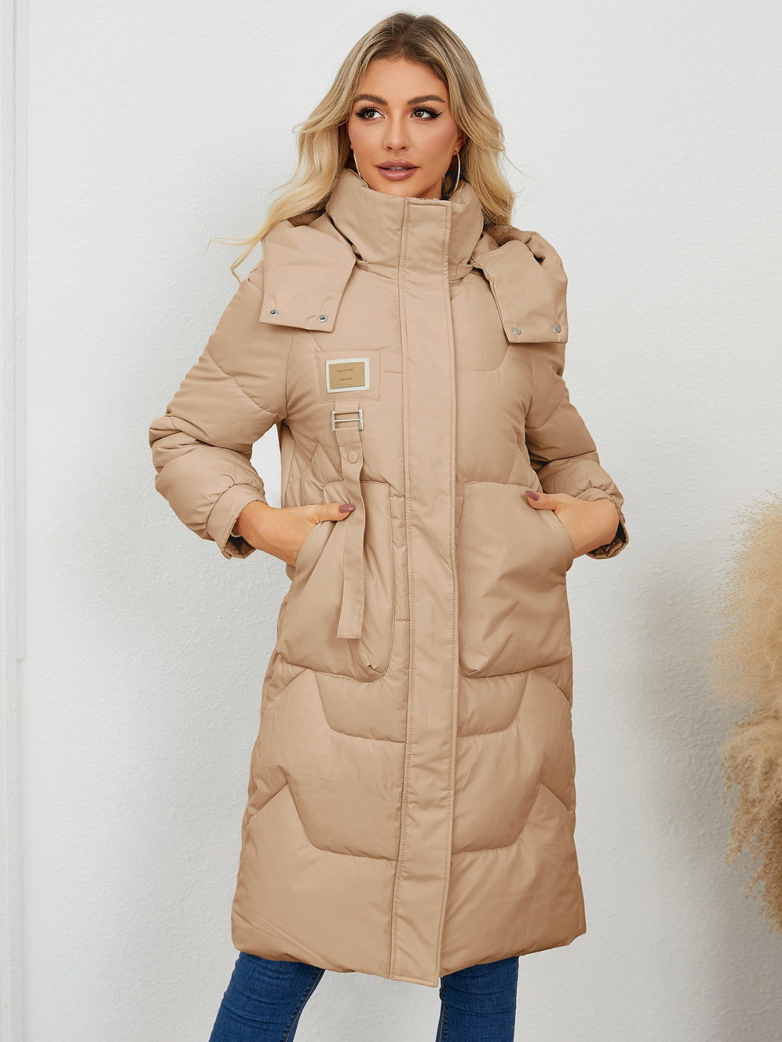 Long Sleeve Hooded Winter Coat