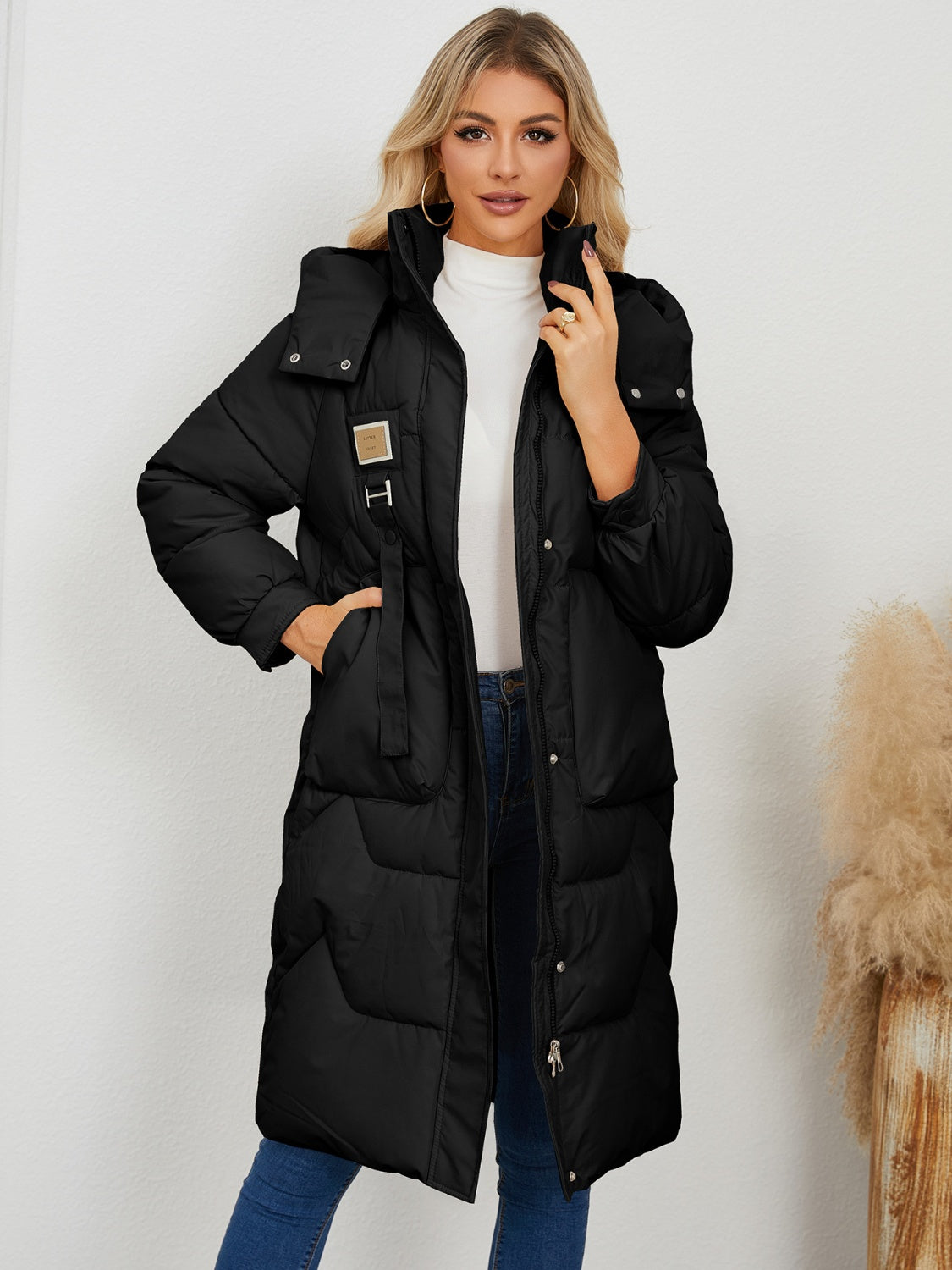 Long Sleeve Hooded Winter Coat