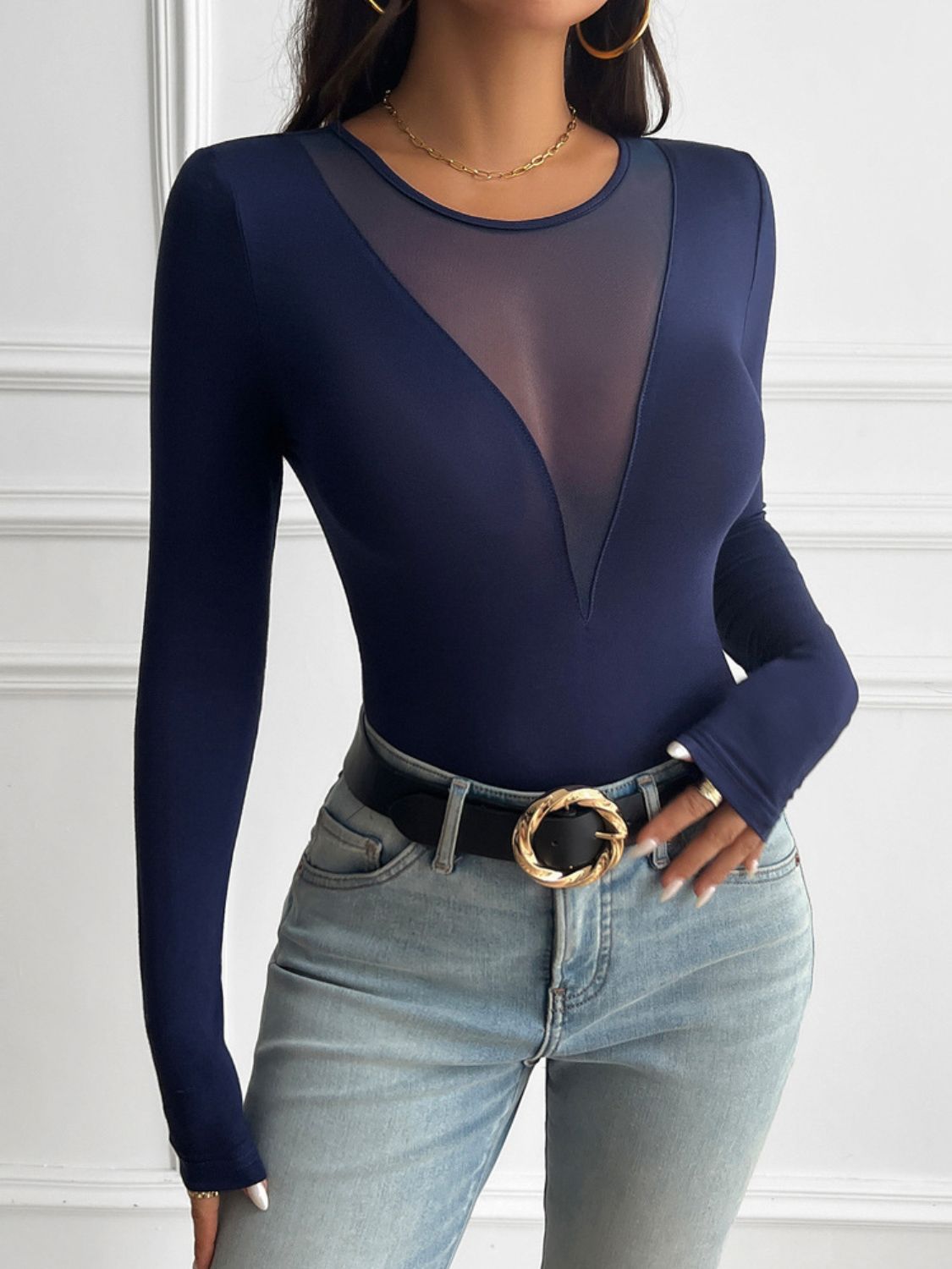 Round Neck Long Sleeve T-Shirt