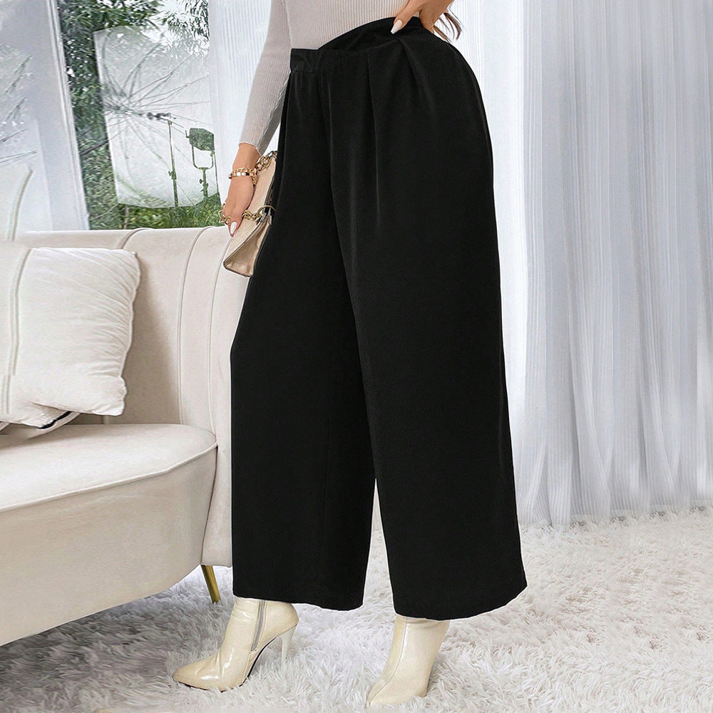 Curve High Waist Flowy Trousers