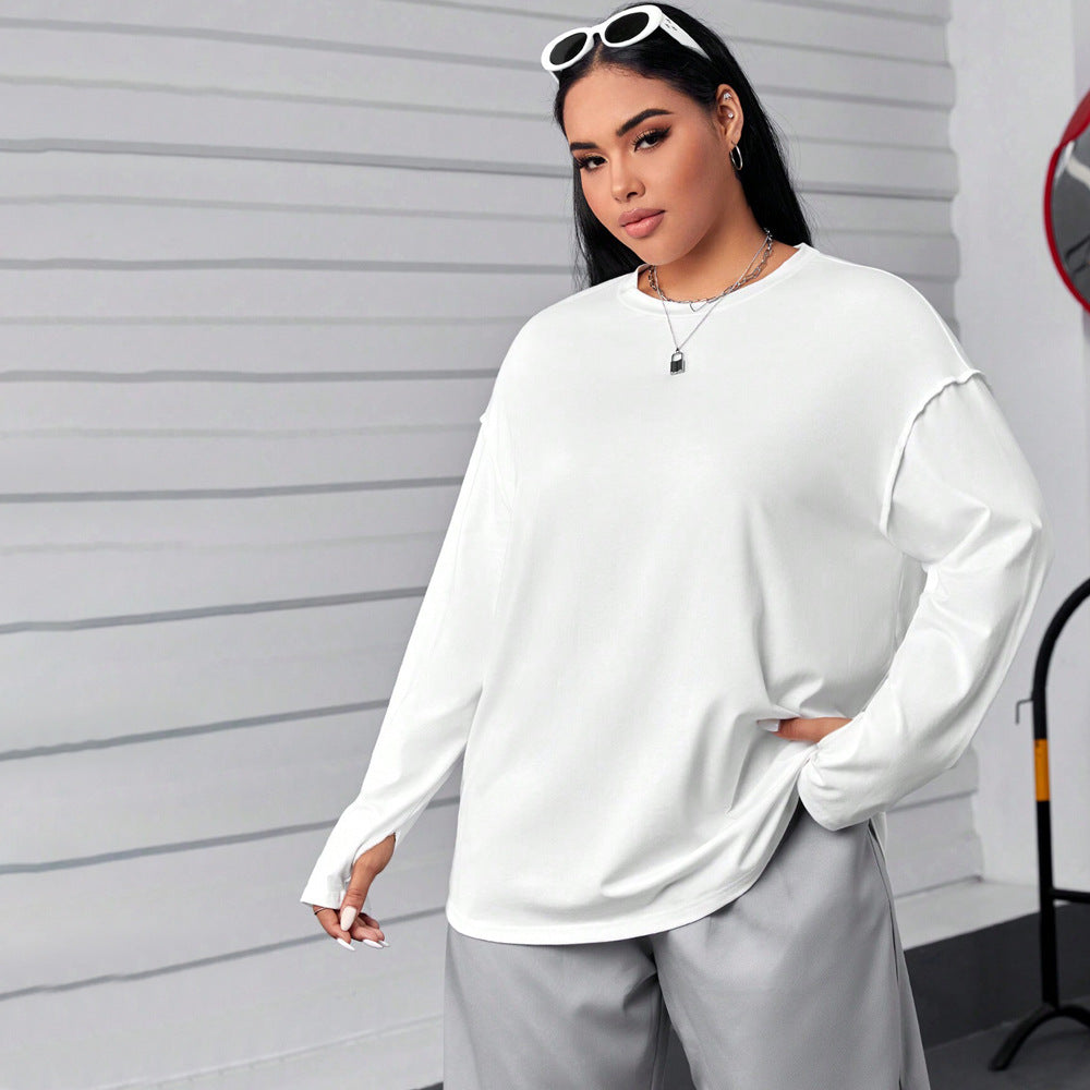 Curve Round Neck Loose Top