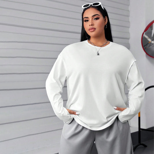 Curve Round Neck Loose Top