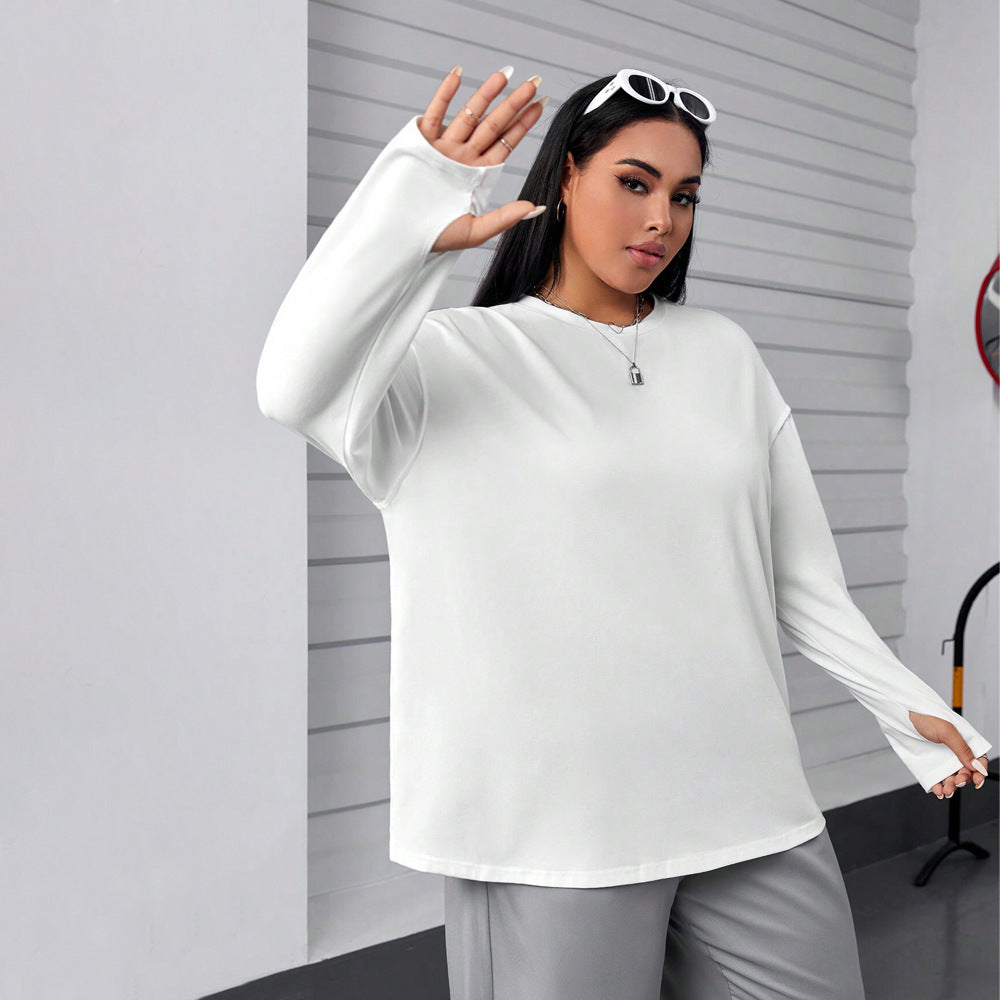 Curve Round Neck Loose Top