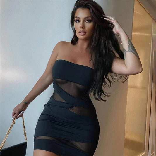 Wrapped Slim Fit Sheath Dress