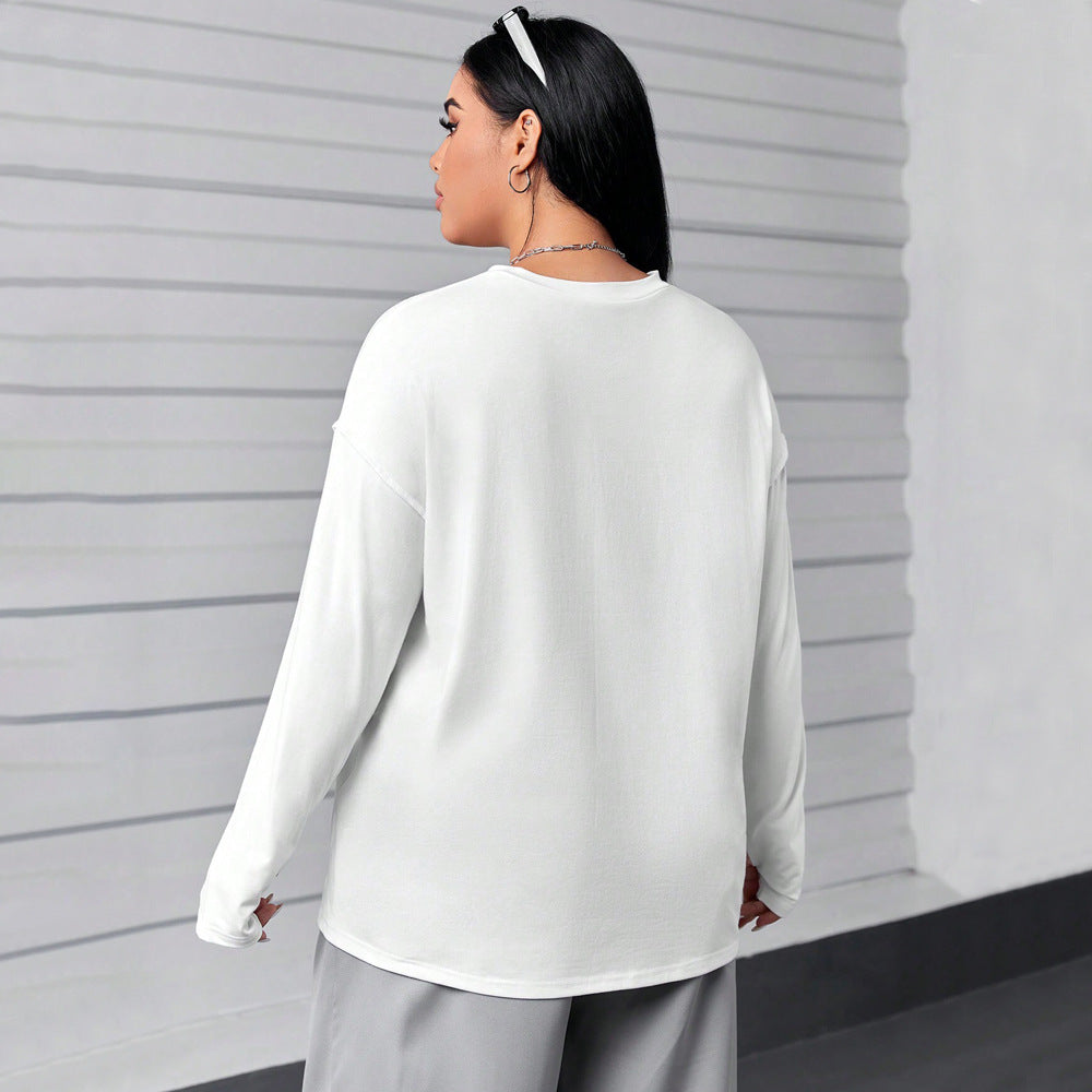 Curve Round Neck Loose Top