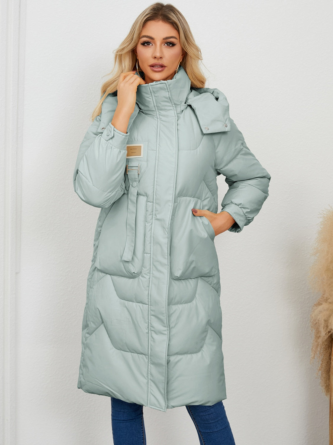 Long Sleeve Hooded Winter Coat