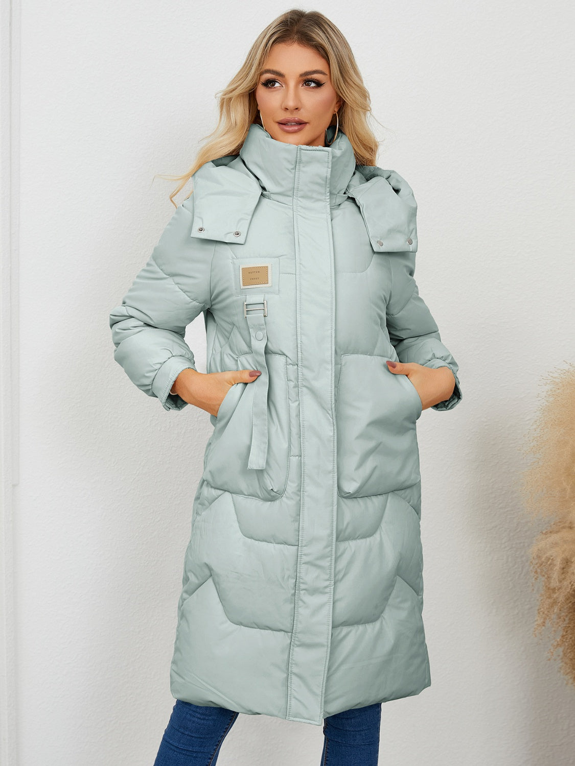 Long Sleeve Hooded Winter Coat